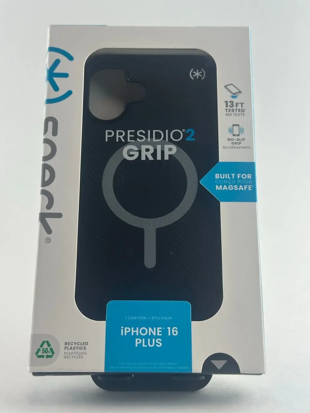 Speck Presidio2 Grip iPhone 16 Plus Black MagSafe Case NWT MSRP: $55.00